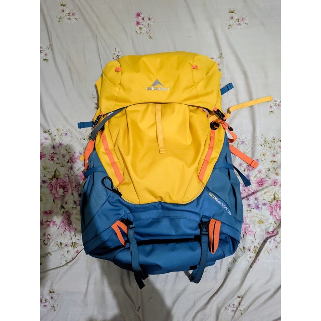 EIGER ECOSAVIOR 45L YELLOW&BLUE (SECOND)