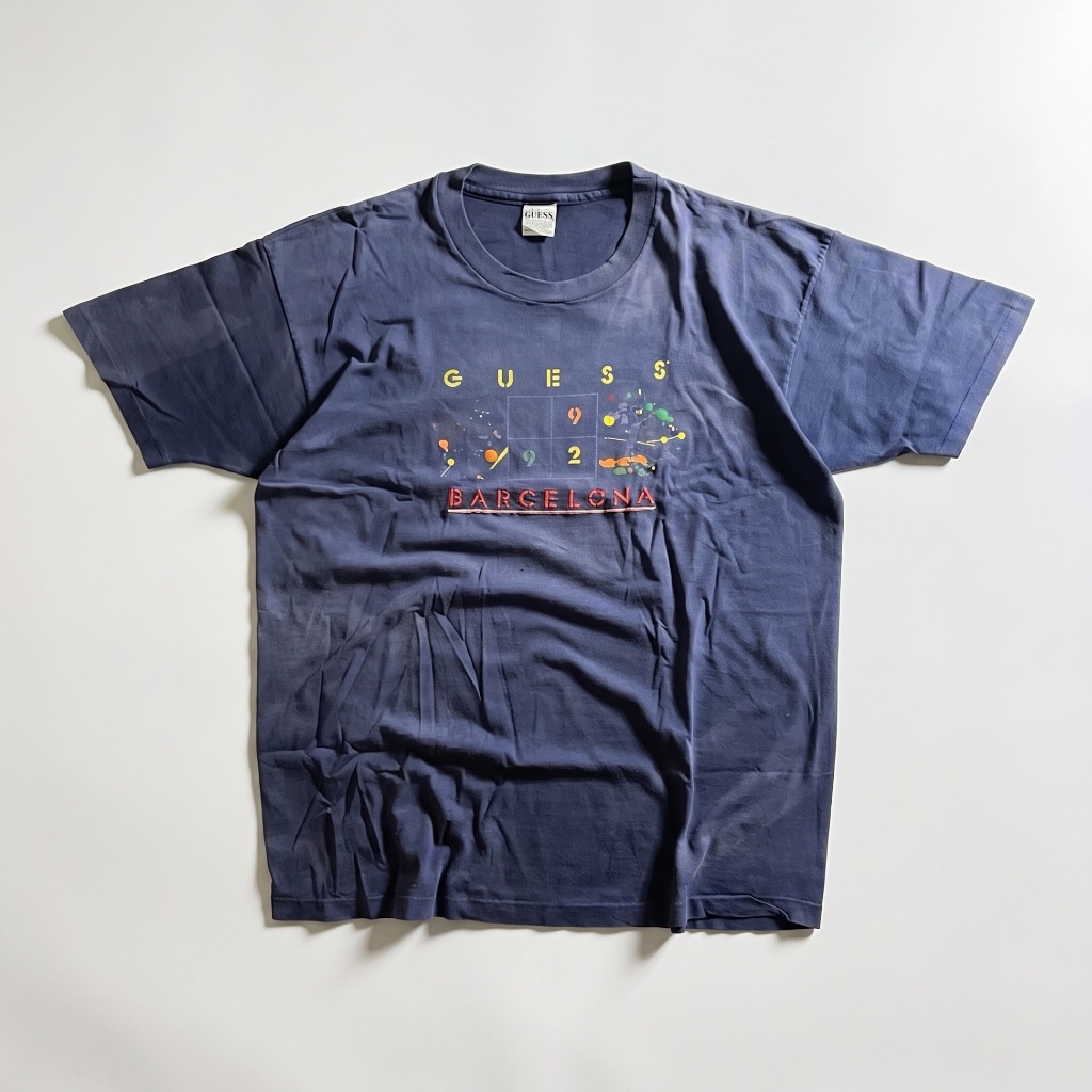 Kaos Vintage 90s Guess Barcelona 1992 - XL
