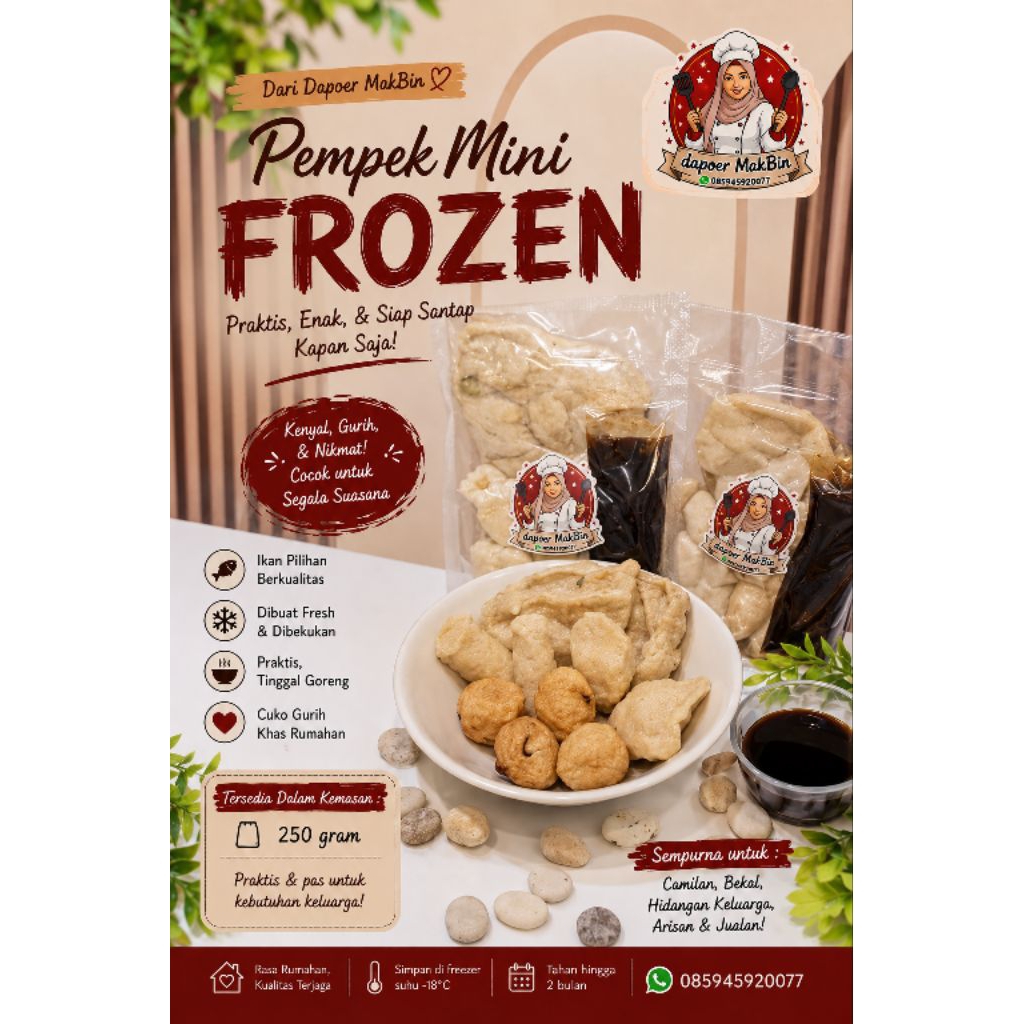 pempek mini *frozen* yg ngikan banget dari ‎ *Dapoer MakBin*