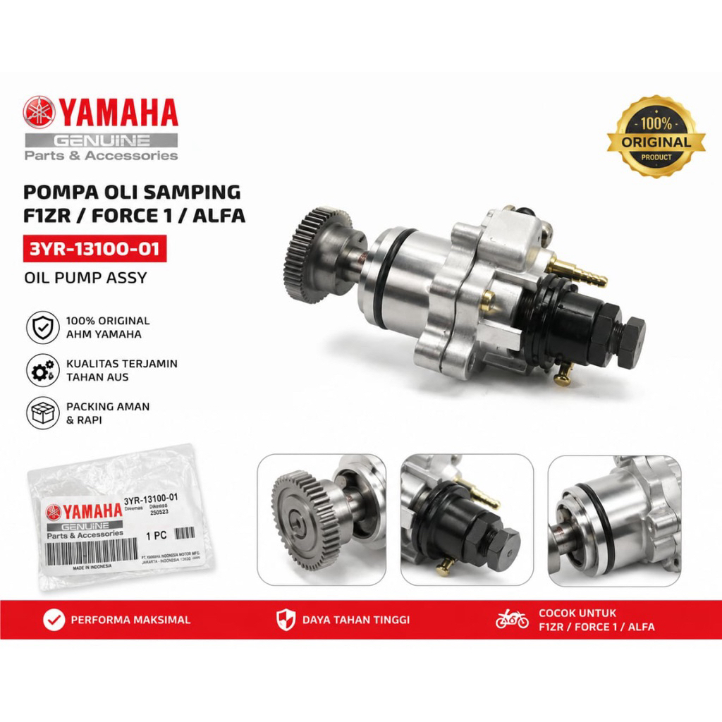 3YR-13100-01 POMPA OLI SAMPING F1ZR FORCE1 ALFA OIL PUMP ASSY ORIGINAL AHM