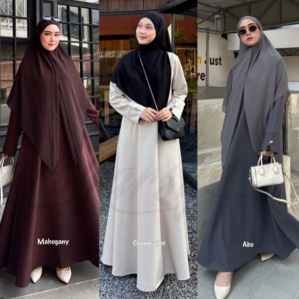 DOHA SET SYARI BY ARSY HIJAB ABAYA DOHA DOHA ABAYA HIJAB INSTANT ABAYA UMROH GAMIS HAJI