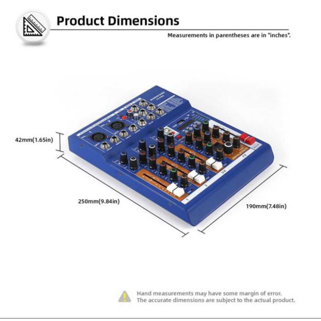 ProdukMixer Audio Profesional Audio Boss Profesional Mixer Audio 4channel