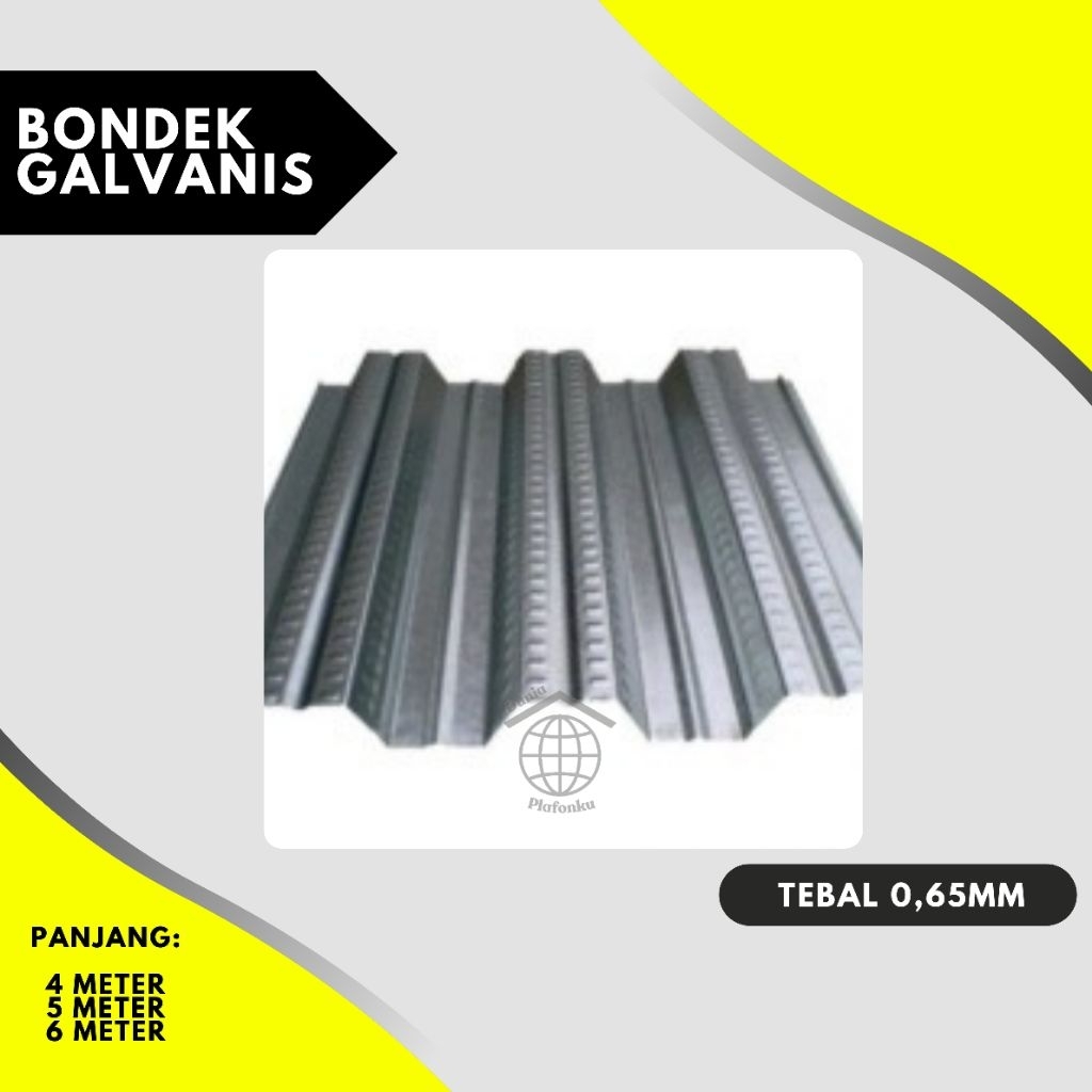 Bondek 0.65 / bondeck / floor deck / bondek cor / bondek 4 meter / bondek 5 meter / bondek 6 meter