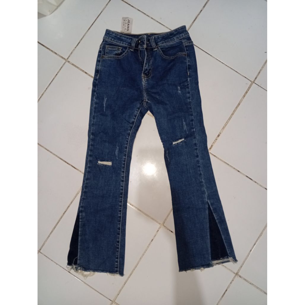all preloved celana jeans cutbray, kulot rawis
