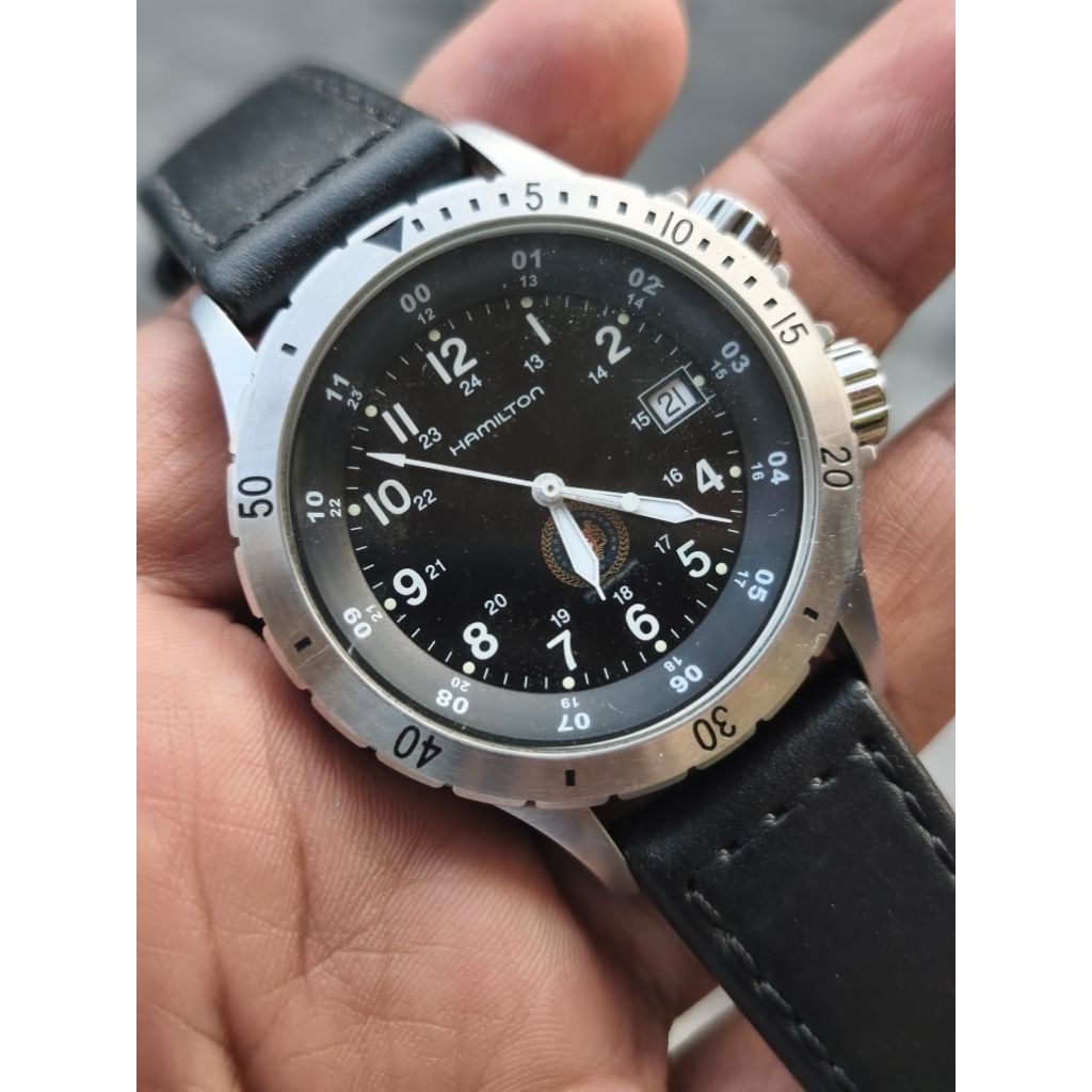 HAMILTON QUARTZ MILITARY DIAL - RARE ITEM