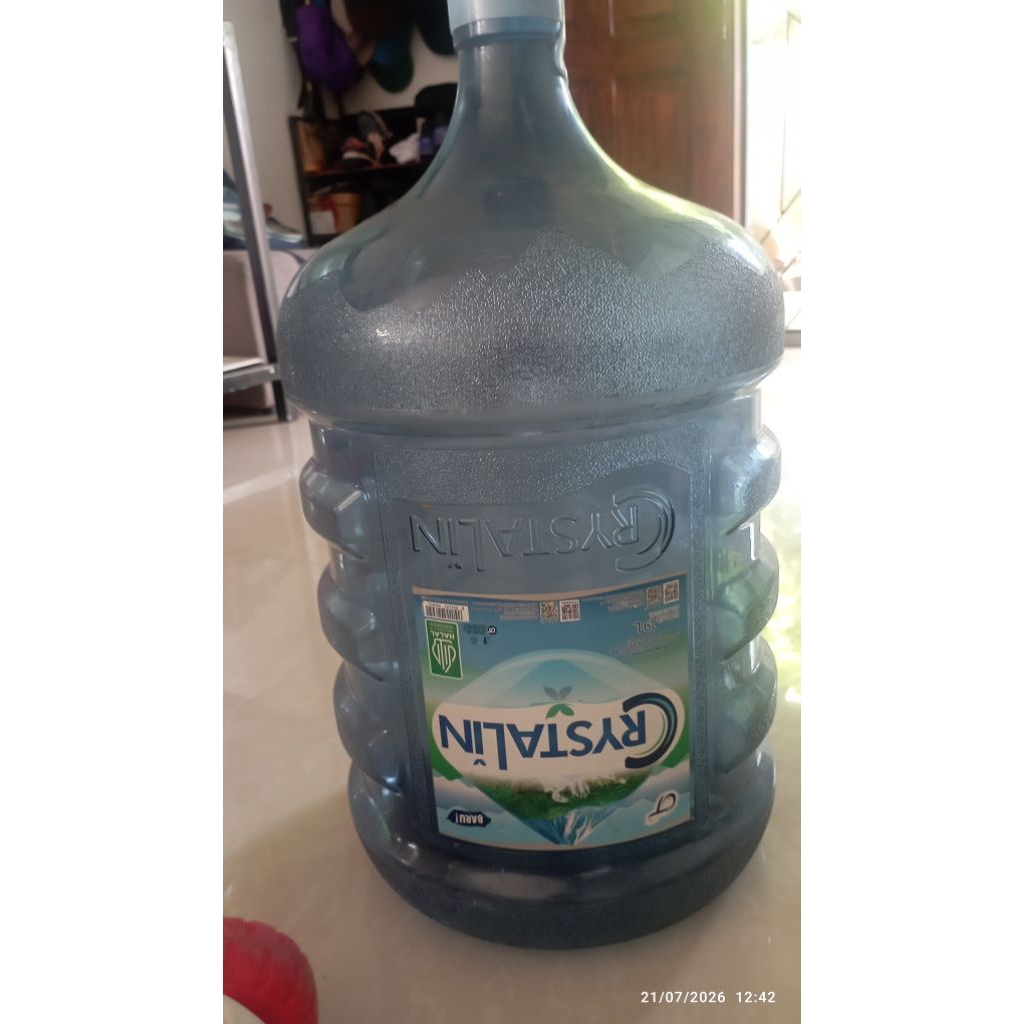 Crystalline galon kosong-Galon kosong 19 ltr-Galon Crystalline-Galon air kosong-Air Crystalline-Crys