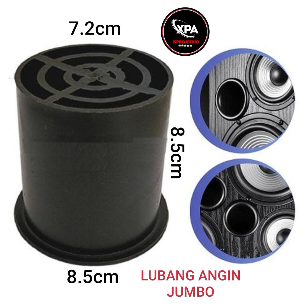Lubang angin Jumbo box speaker plastik tebal PVC bazooka subwoofer