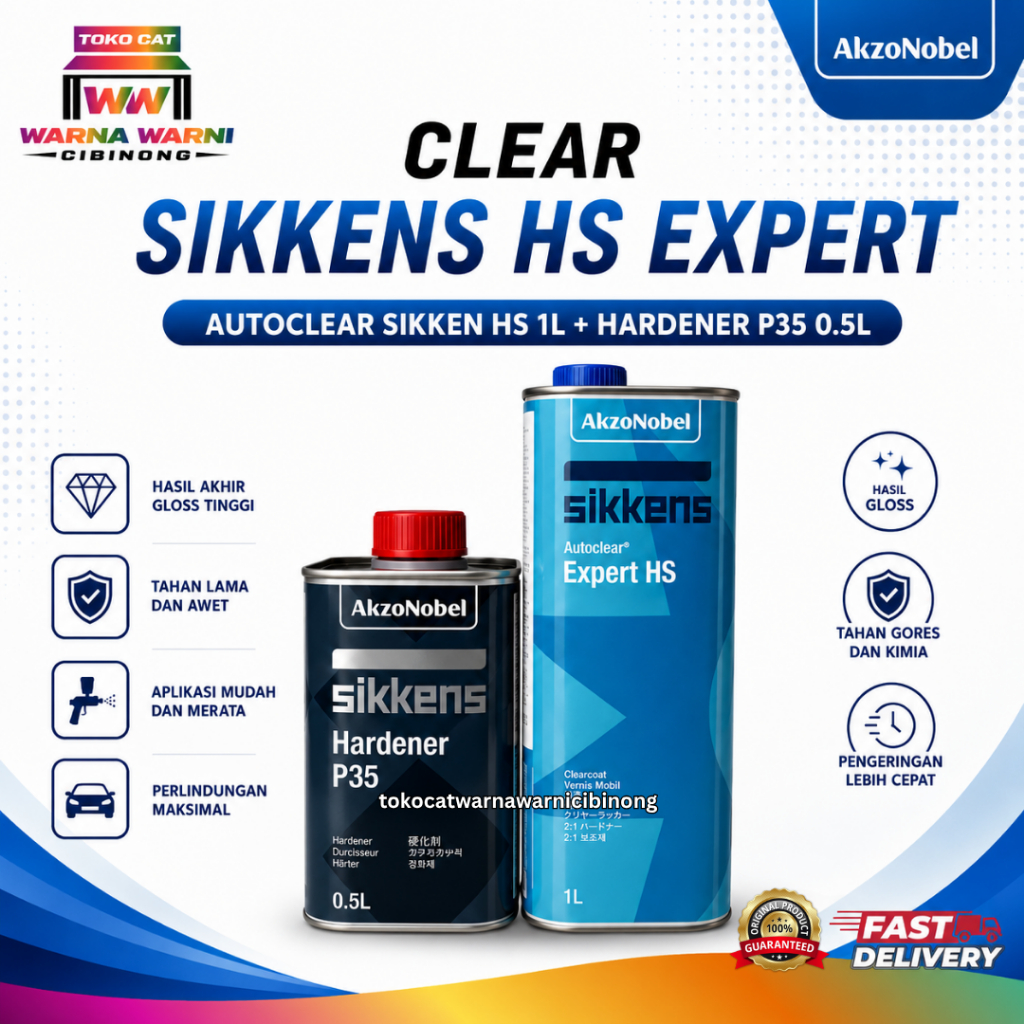CLEAR SIKKENS HS EXPERT AUTOCLEAR SIKKENS HS 1L + HARDENER P35 0.5L