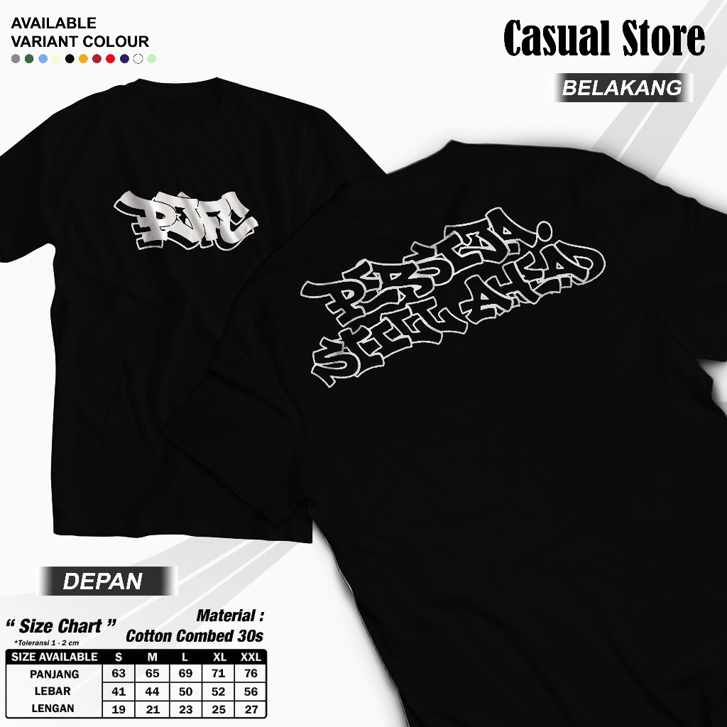 Tshirt Pjfc Persija - Store Casual  Katun Combed 30s S-XXL