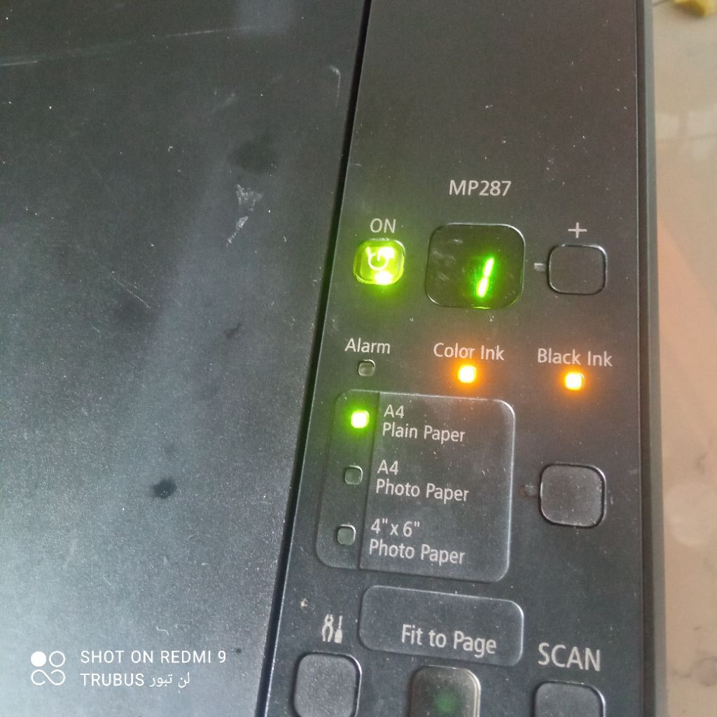 printer canon mp287 kosongan