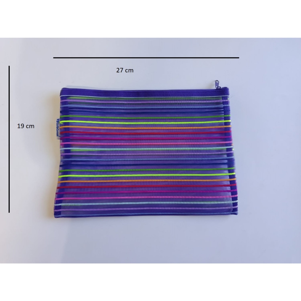 Map Resleting Salur B5 HANAMI Pocket File Zipper Folder File Jaring