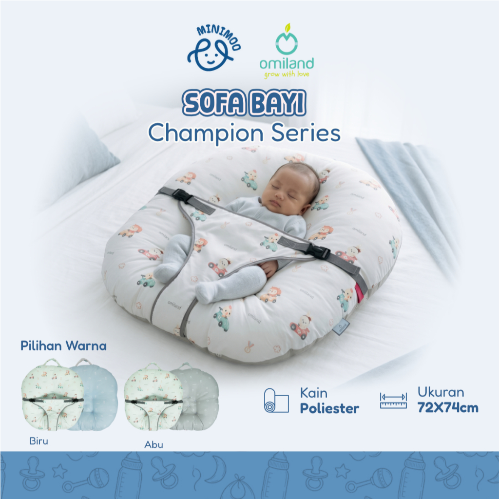 Omiland Sofa Bayi dengan Safety Belt Race Champion Series Original