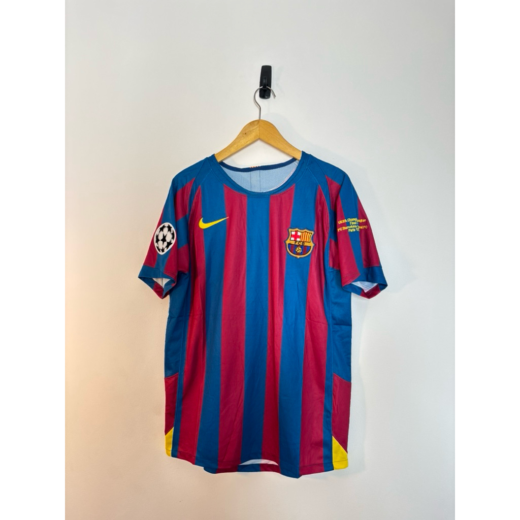 Jersey Barcelona Home 2005–2006 UCL Final Edition – Size L