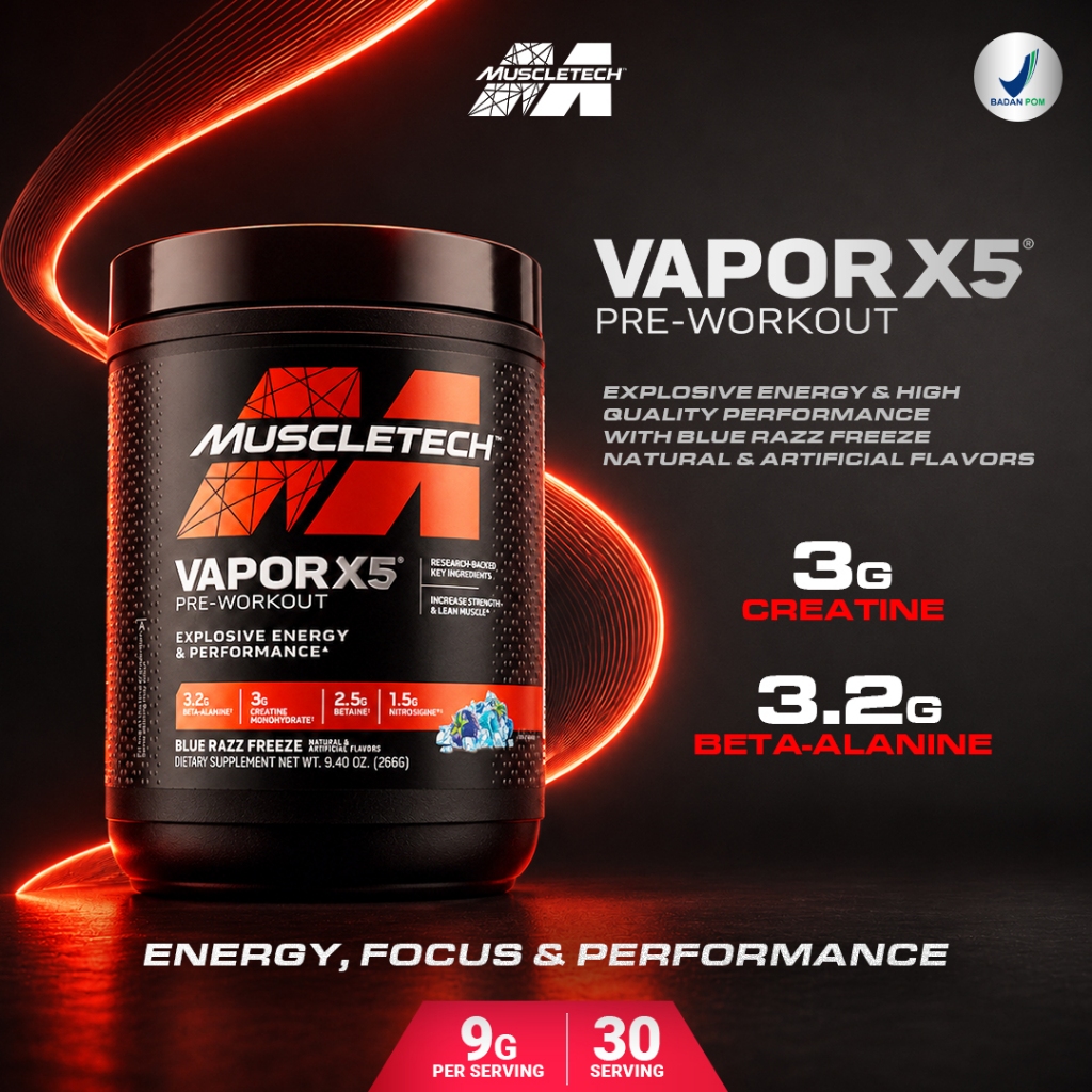 MUSCLETECH Vapor X5 Pre-Workout 30serv