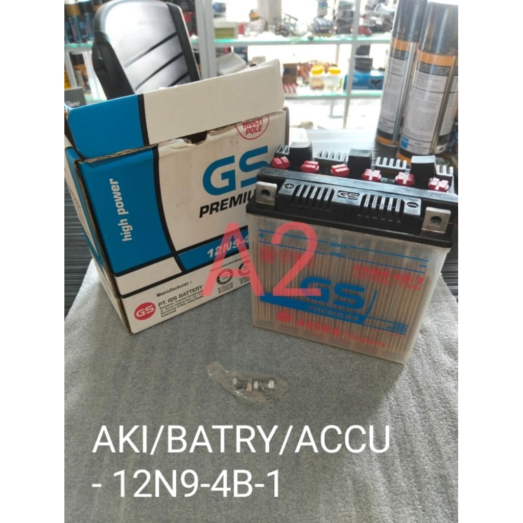 AKI BATRY ACCU BASAH 12N9-4B-1 THUNDER 125 / GS ASTRA