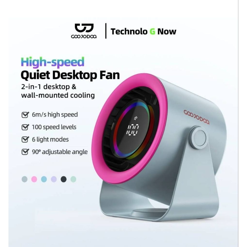 GOOJODOQ GFS008 High-speed DESKTOP TURBINE CIRCULATING FAN