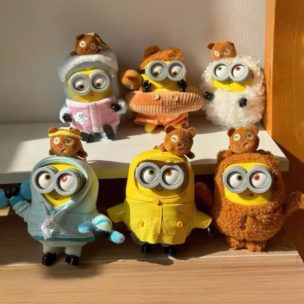 [PREORDER] Original 52TOYS BOB & TIM Minions Blind Box Plush Keychain | Gantungan Kunci Boneka Minio