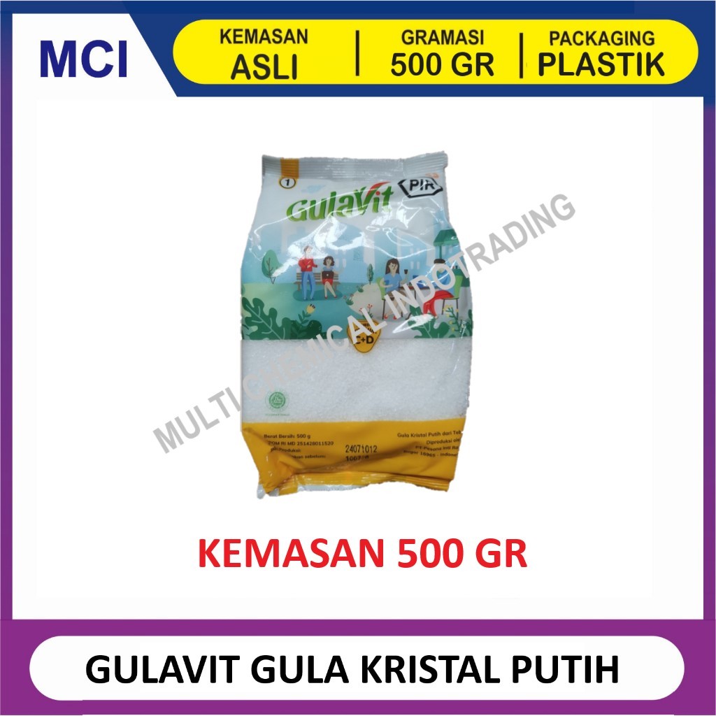GULAVIT 500 GR GULA KRISTAL PUTIH / GULA PASIR / GULA KRISTAL