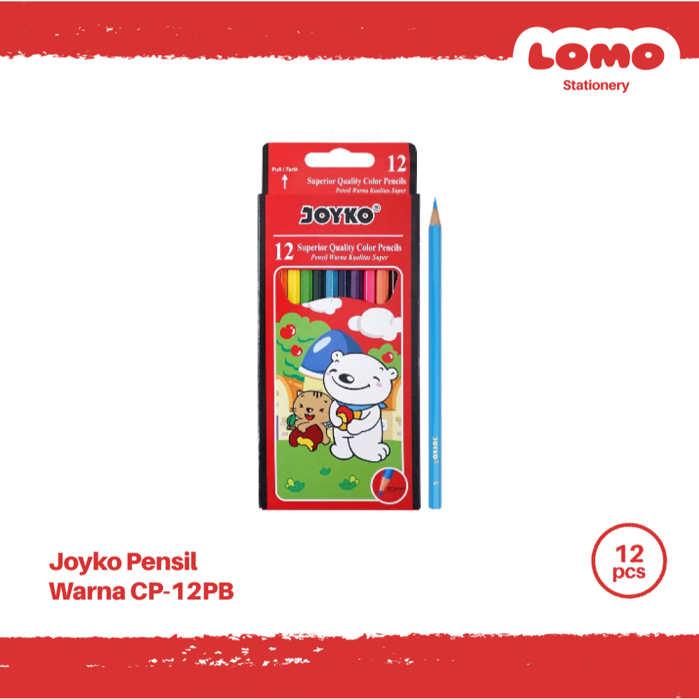 Pensil Warna Panjang Joyko CP-12 PB