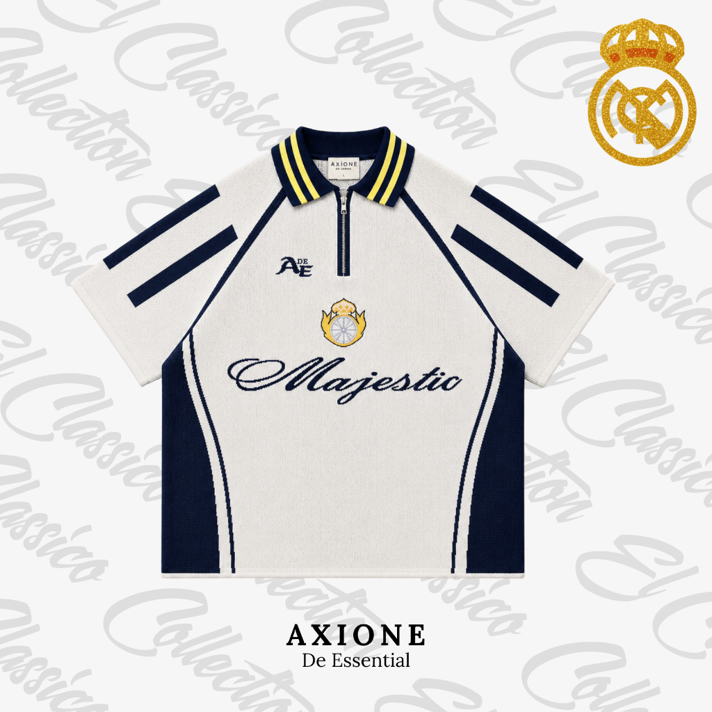 Axione Jersey Knit - Madrid Boxy Fit Axione de Essential , Jersey knit tebal hangat lengan pendek sh