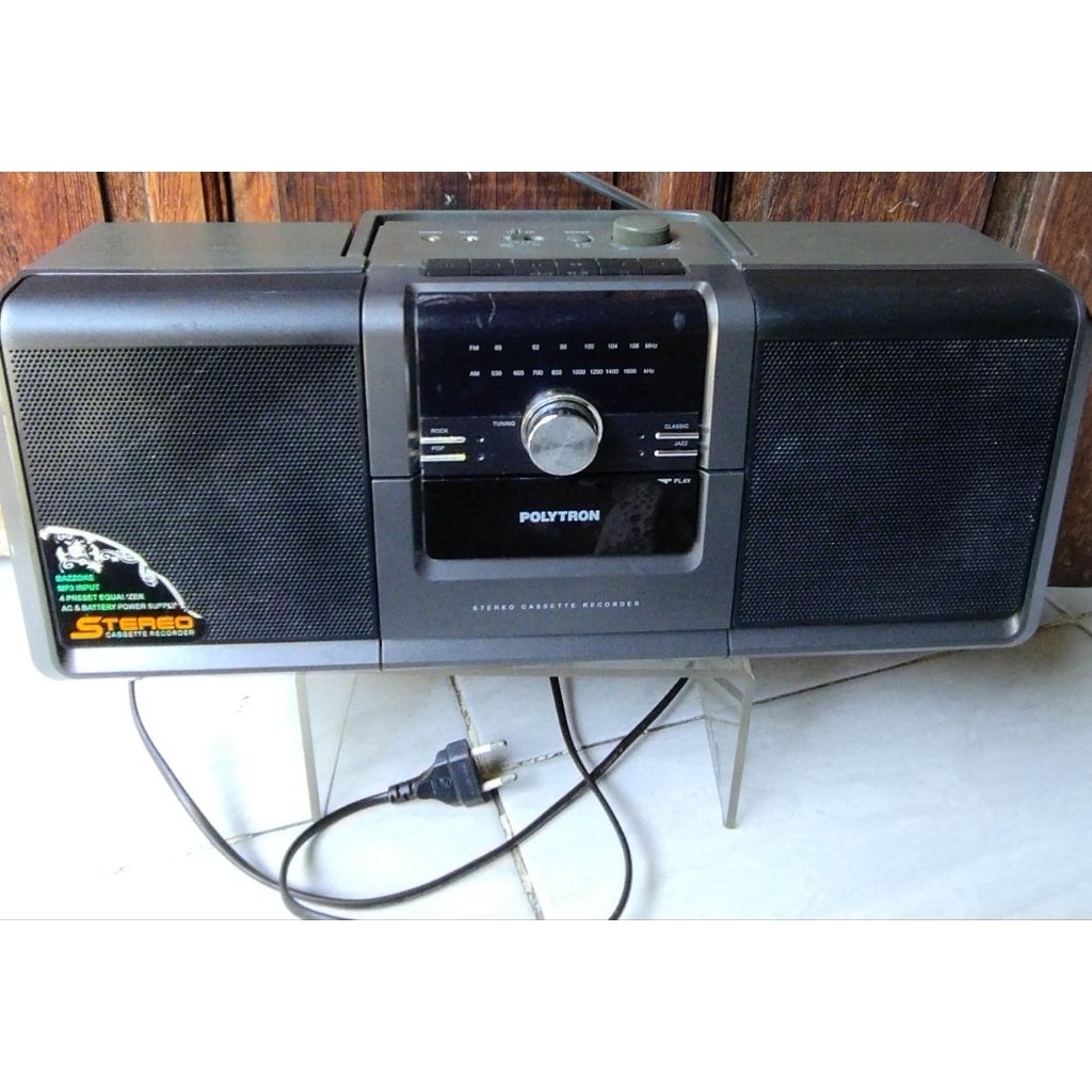 compo radio tape polytron mini compo seken bagus