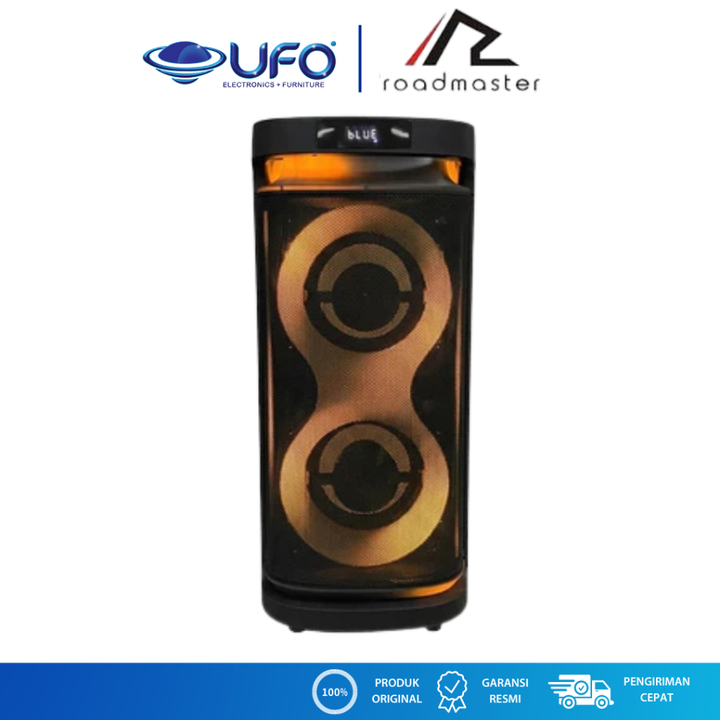 Roadmaster Speker Aktif Portable Dan 2 MIC  Wireless | PARTY-8