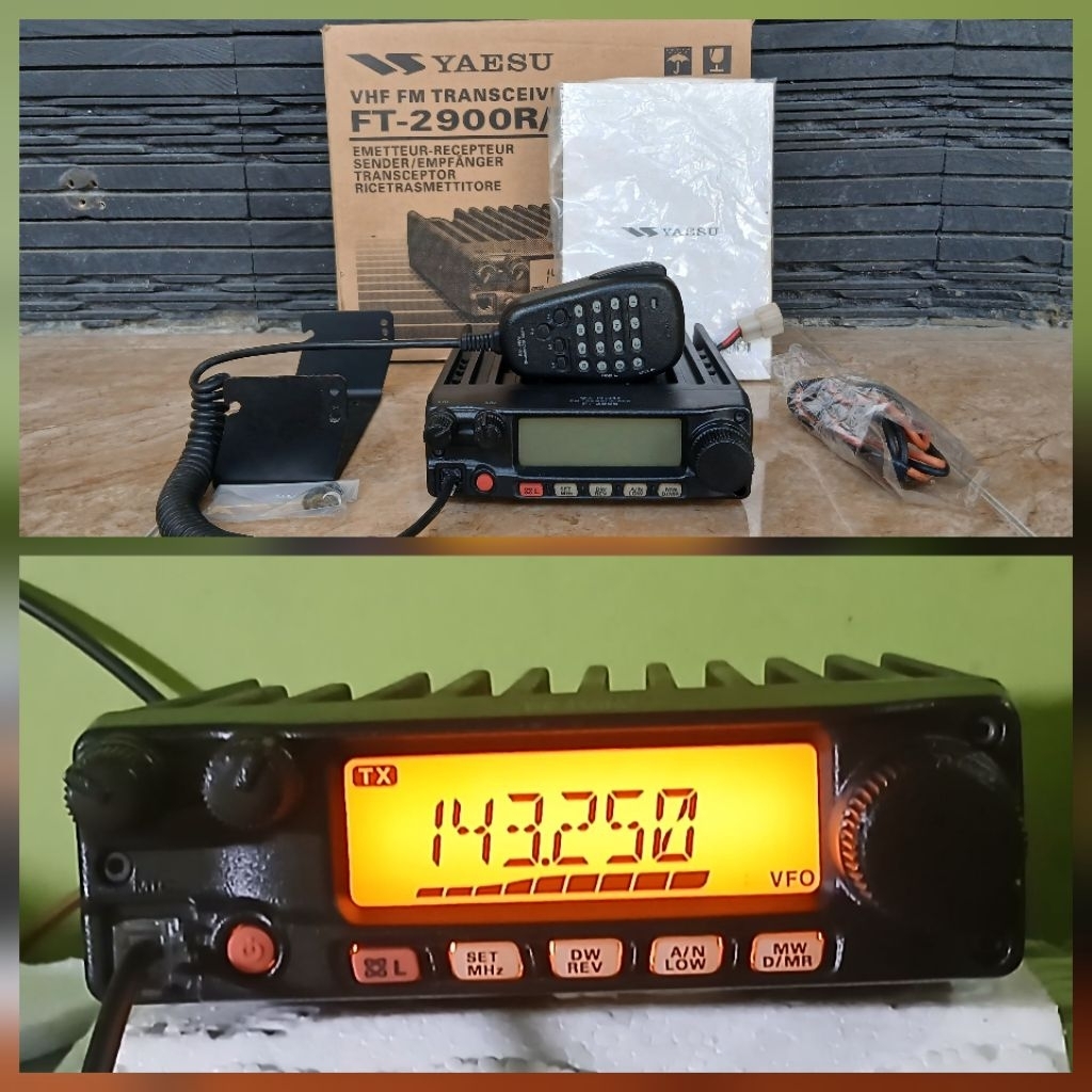 RIG YAESU FT-2900R VHF DUSBOOK MULUS SEGEL MADE IN VERTEX ORIGINAL JAPAN