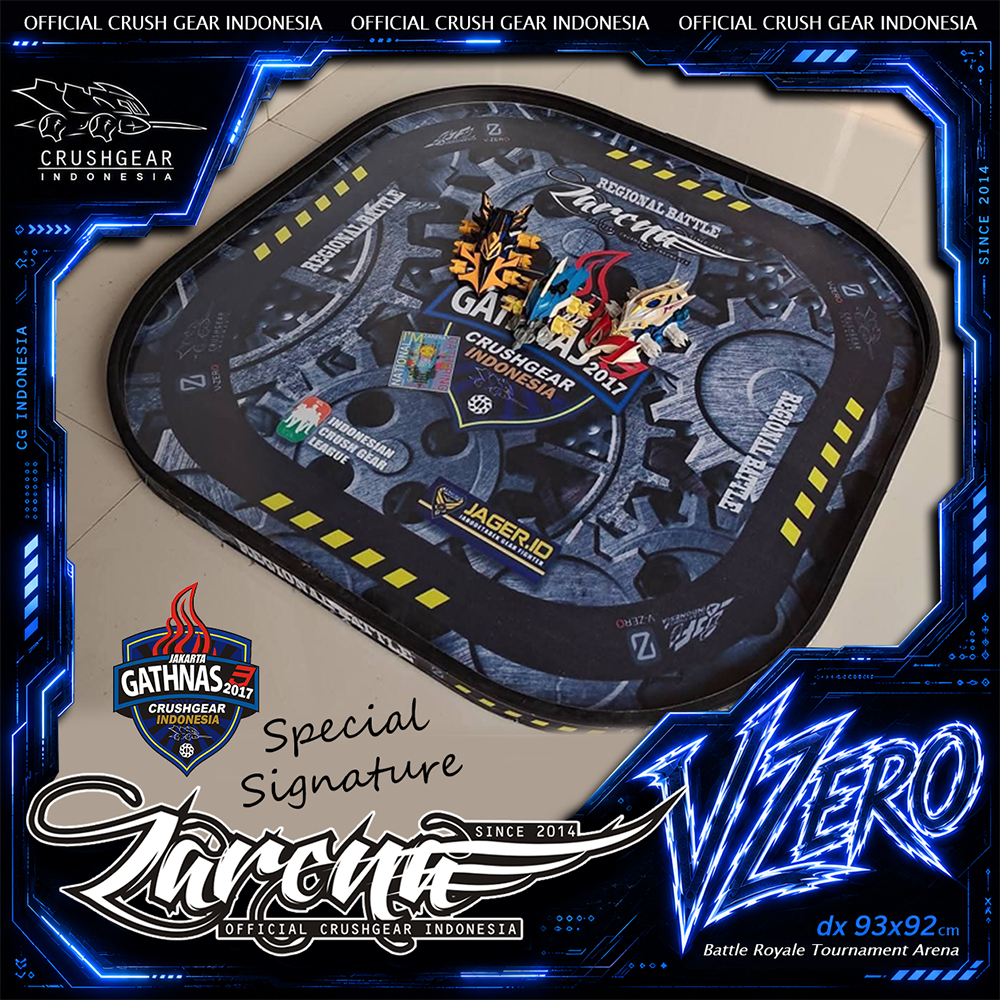 ARENA CRUSHGEAR VZERO (92x92cm) || ZARENA OFFICIAL CRUSH GEAR INDONESIA