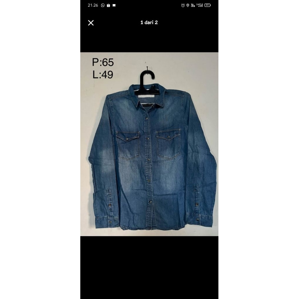 KEMEJA DENIM GIORDANO