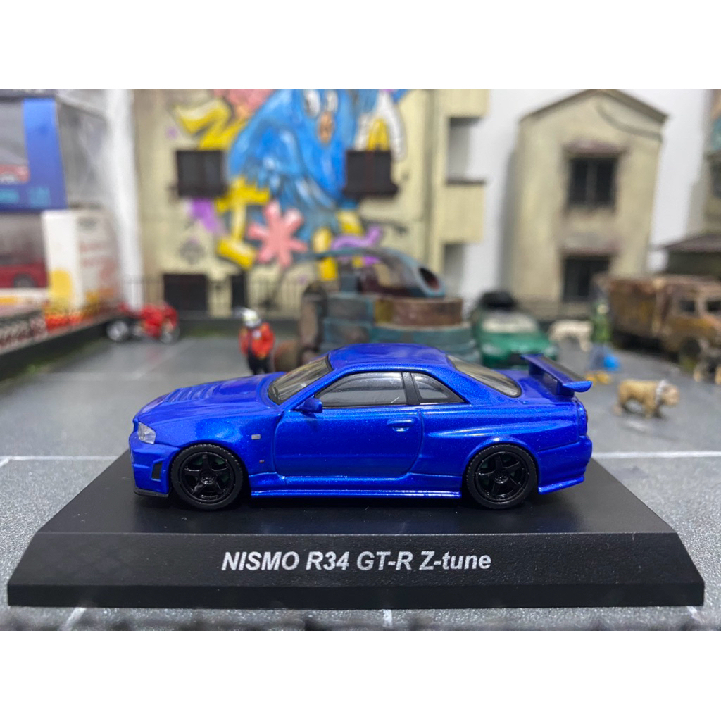 Kyosho 1/64 - Nissan Skyline GTR R34 Ztune Blue