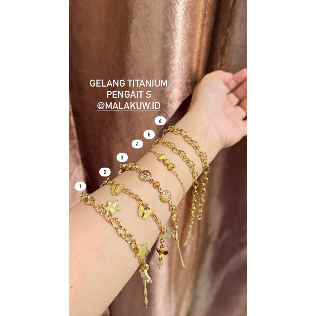 GELANG TITANIUM PENGAIT S by malakuw.id