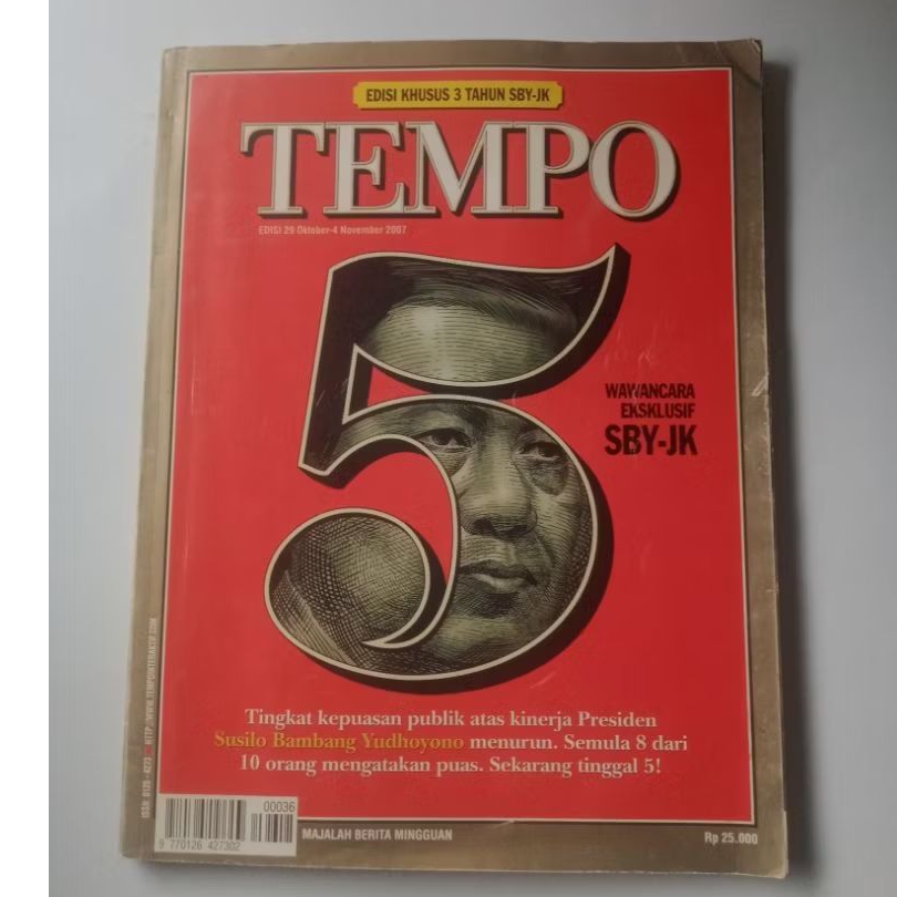 Majalah Tempo Edisi Khusus 3 Tahun Sby Jk Oktober-November 2007