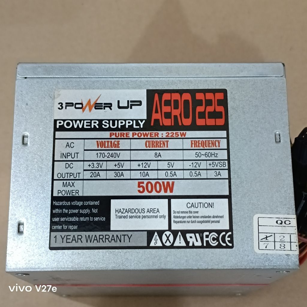 PSU SEKEN POWER UP AERO 225