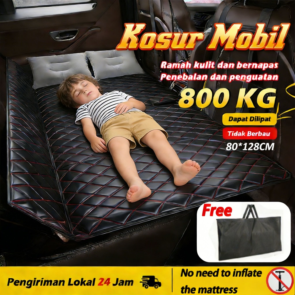 [COD] Kasur Mobil Dilipat Matras Mobil Car Bed Travel Car Mattress Srbaguna Dengan tas penyimpanan a