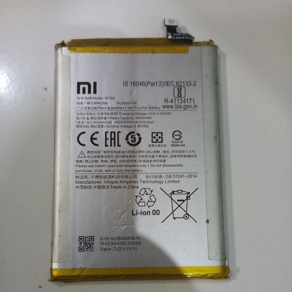 baterai redmi BN56 ori