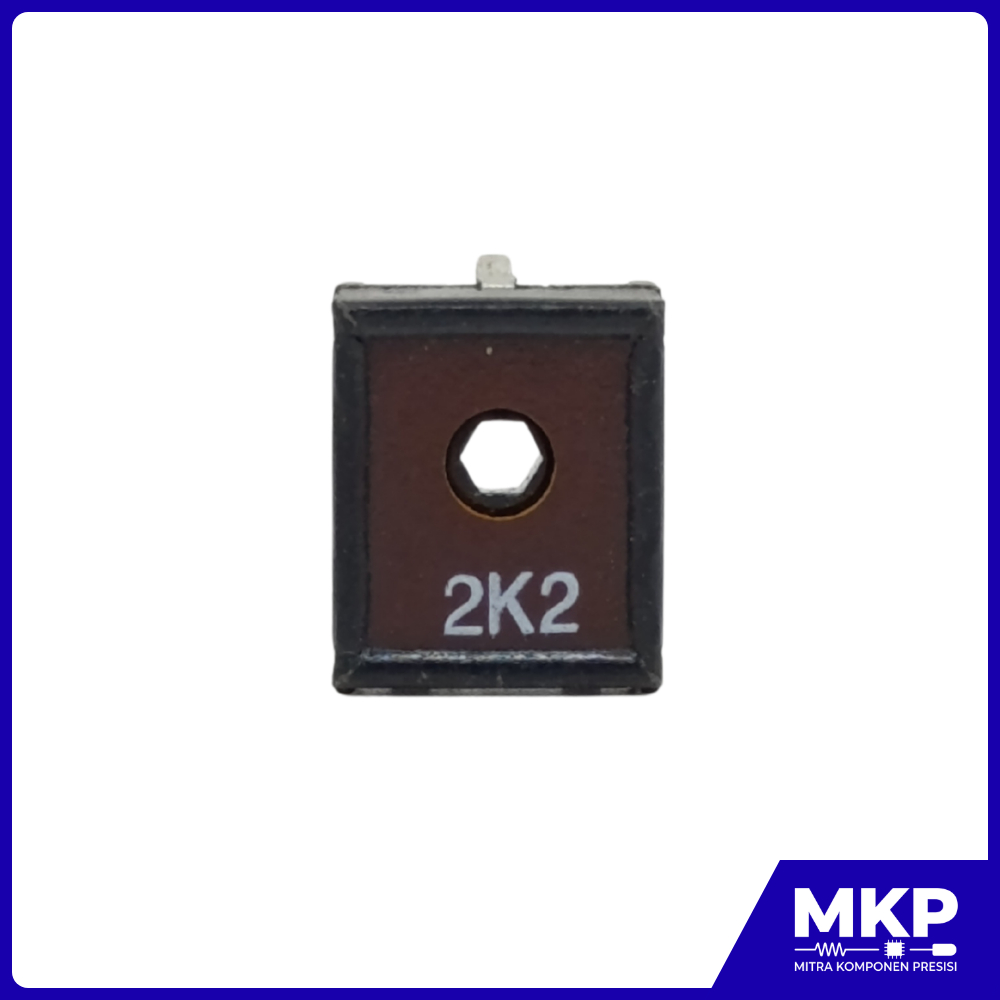 VR 2K2 OHM TRIMPOT TRIMMER VARIABLE RESISTOR HITAM HEX KEY - PENGATURAN DENGAN OBENG SEGI ENAM