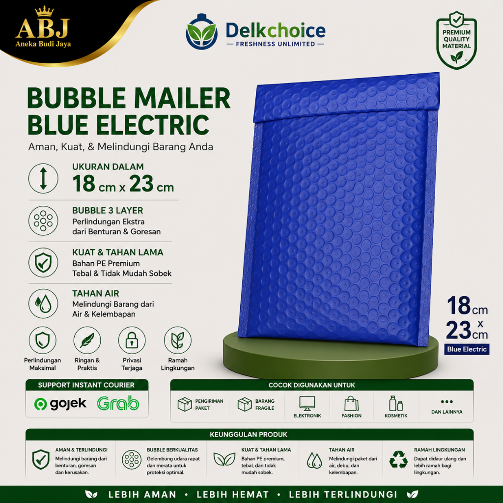 Amplop Bubble Mailer Electric Blue Bubble Mailer Envelope Rusfet Bubble Packing