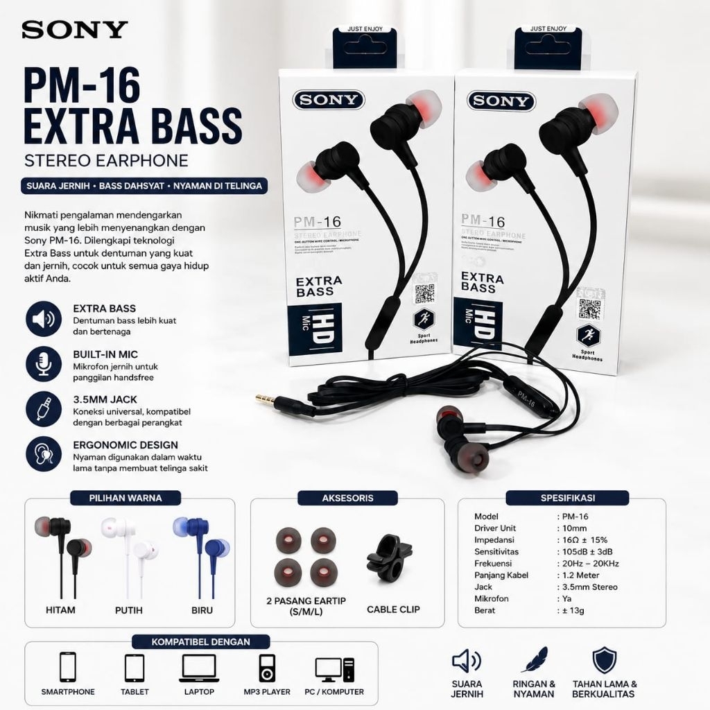 Headset sony PM - 16