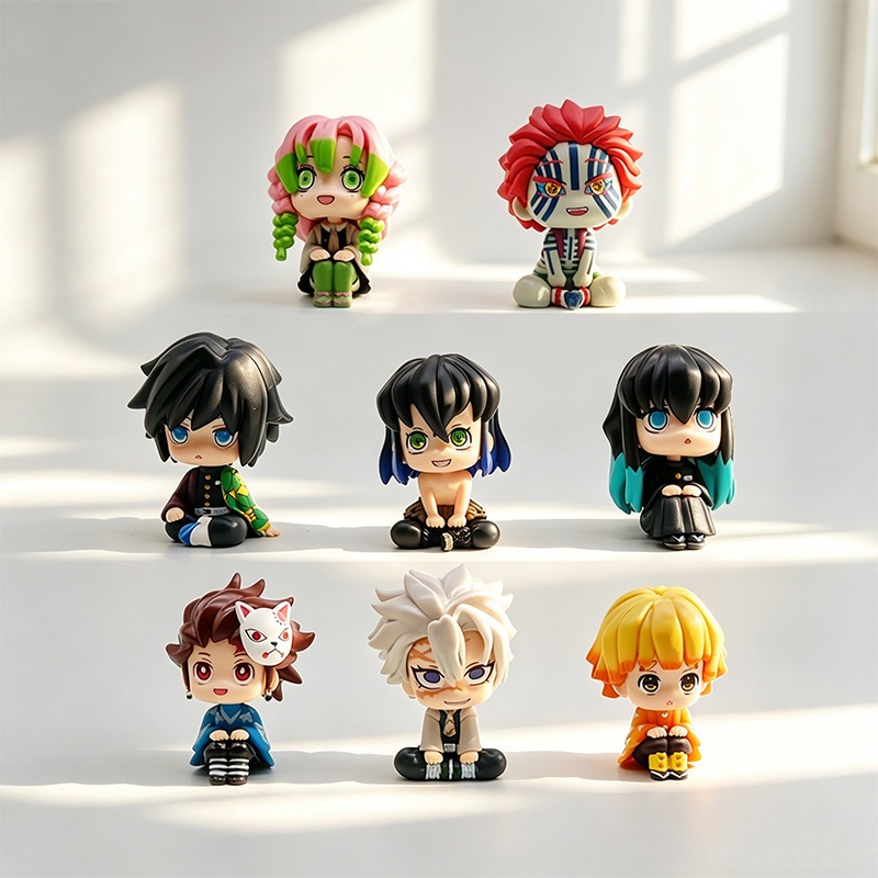 Figure Demon Slayer Look Up 10 cm LookUp Figures Kimetsu No Yaiba Tanjiro Muichiro Giyu Obanai Douma