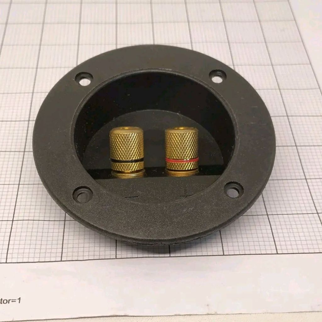 Terminal Bulat Speaker Binding Post Gold / Terminal Bulat Speaker + Binding Post Gold