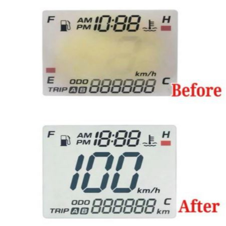 Polarizer LCD Speedometer CB150R Old Negative Display [ Solusi Sunburn ]
