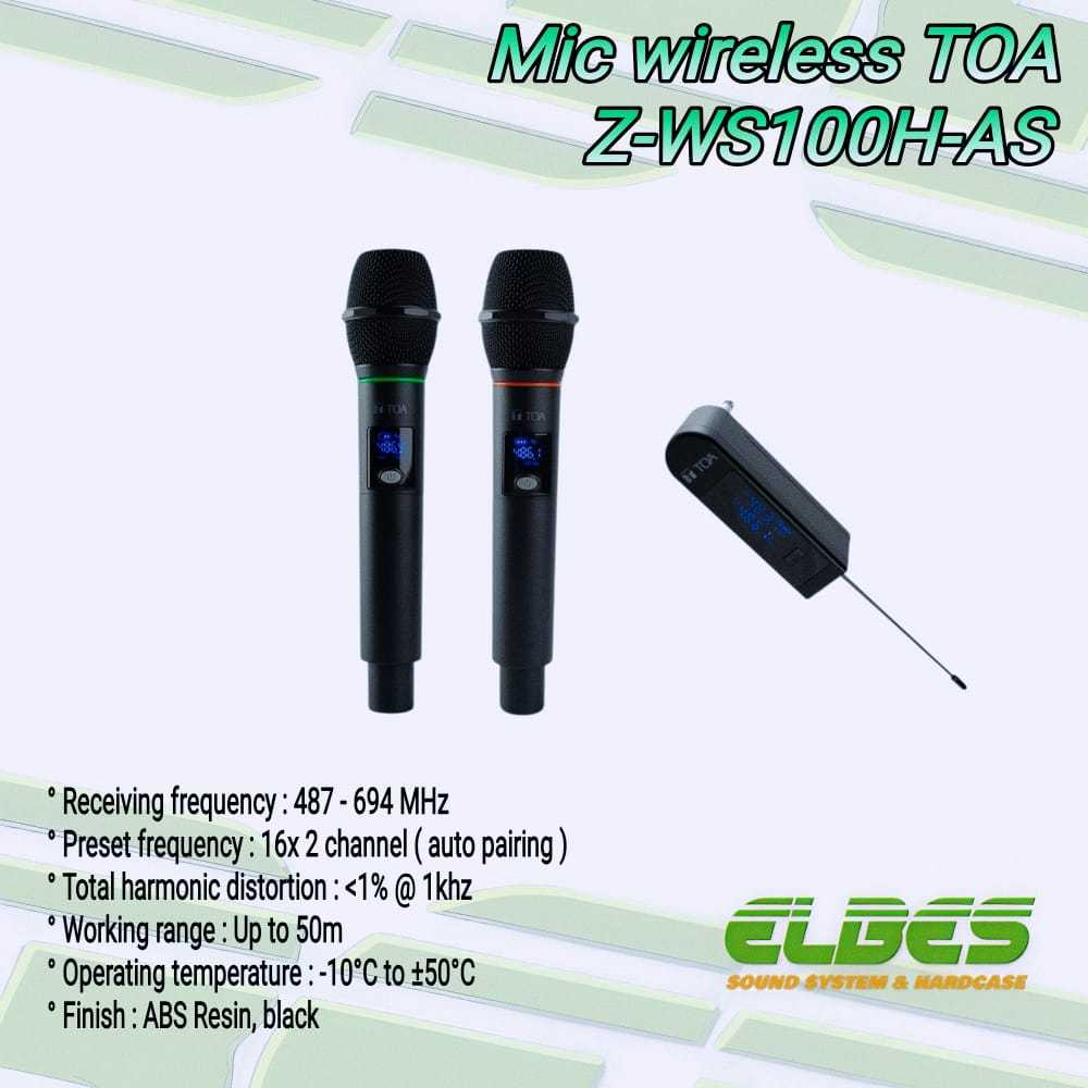 Mic wireless TOA Z-WS100H-AS mic wireless 2 handle