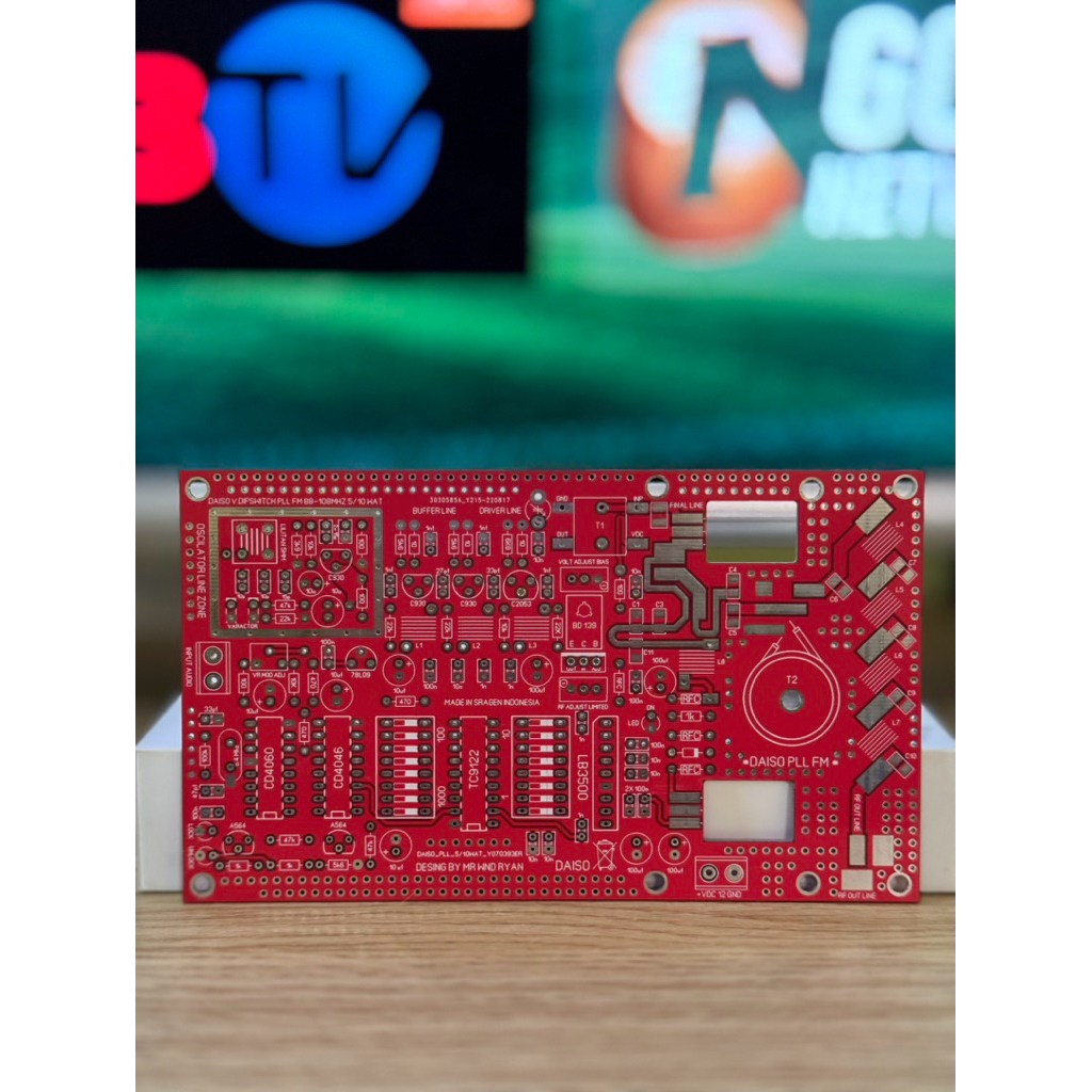 pcb pemancar fm pll tc9122 final rd06/rd15hvf1