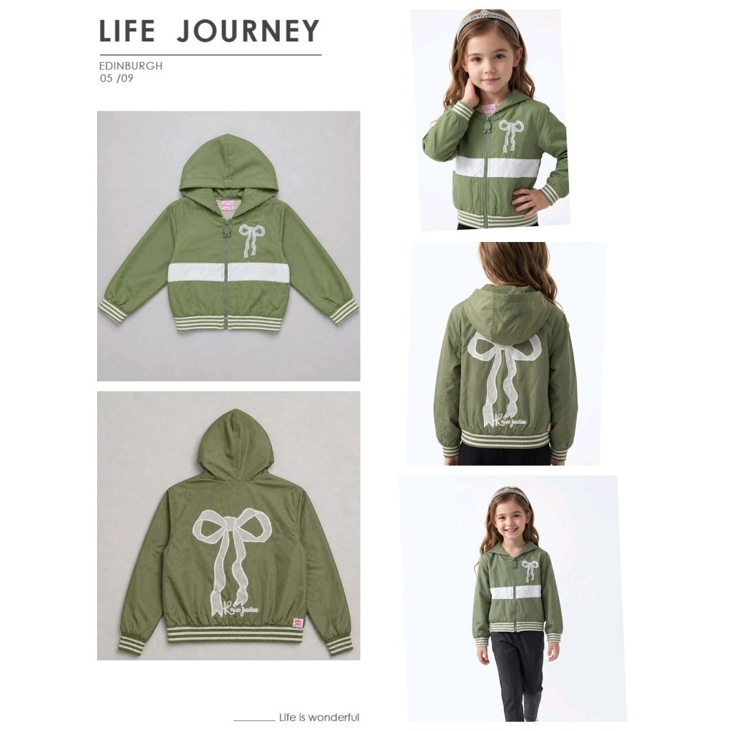 RODEO JUNIOR//JACKET ANAK PEREMPUAN BAHAN PARASUT