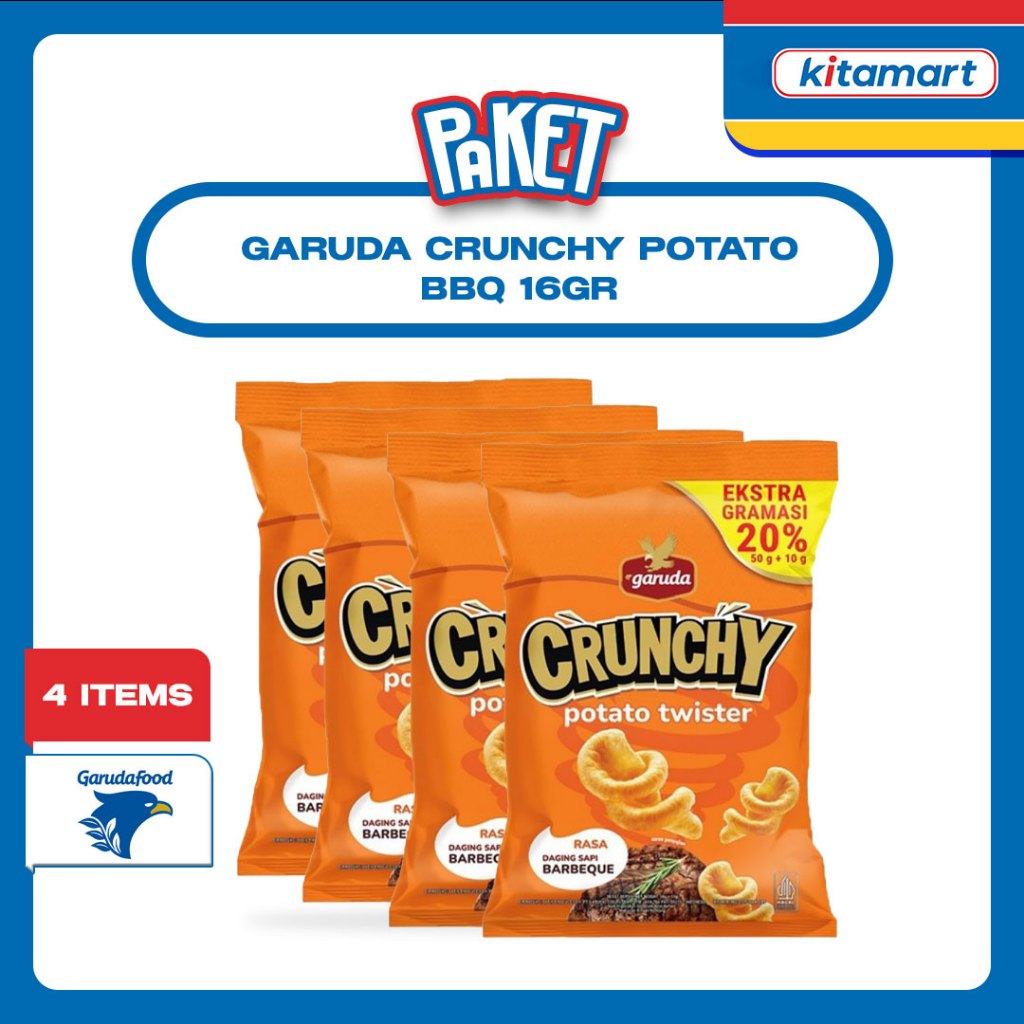 Garuda Crunchy Potato BBQ 16gr