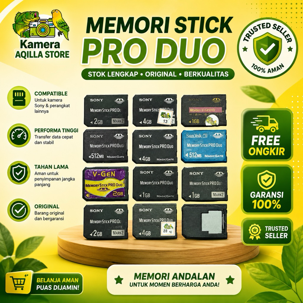Memori Stick Pro Duo Second Normal Sudah DiCek Siap Pakai