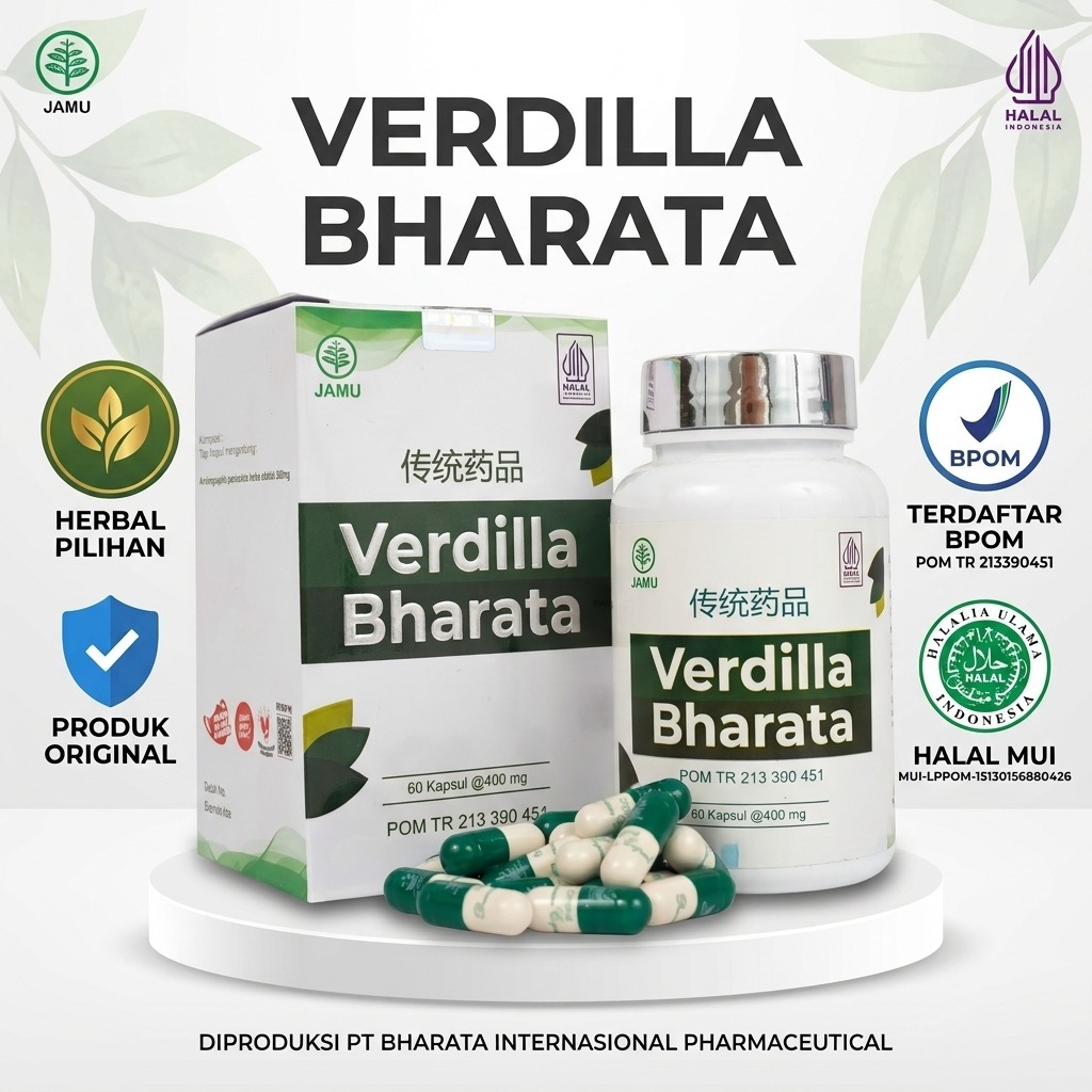 Verdilla Bharata Herbal Original 100% Obat Paru Paru TBC Sesak Nafas Membantu Atasi Infeksi Saluran 