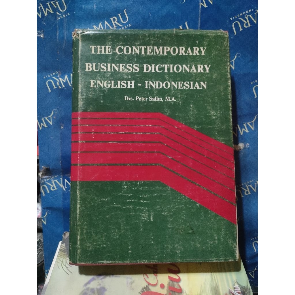 ORIGINAL BUKU  THE CONTEMPORARY BUSINESS DICTIONARY ENGLISH INDONESIA N DRS PETER SALIM  HARDCOVER -