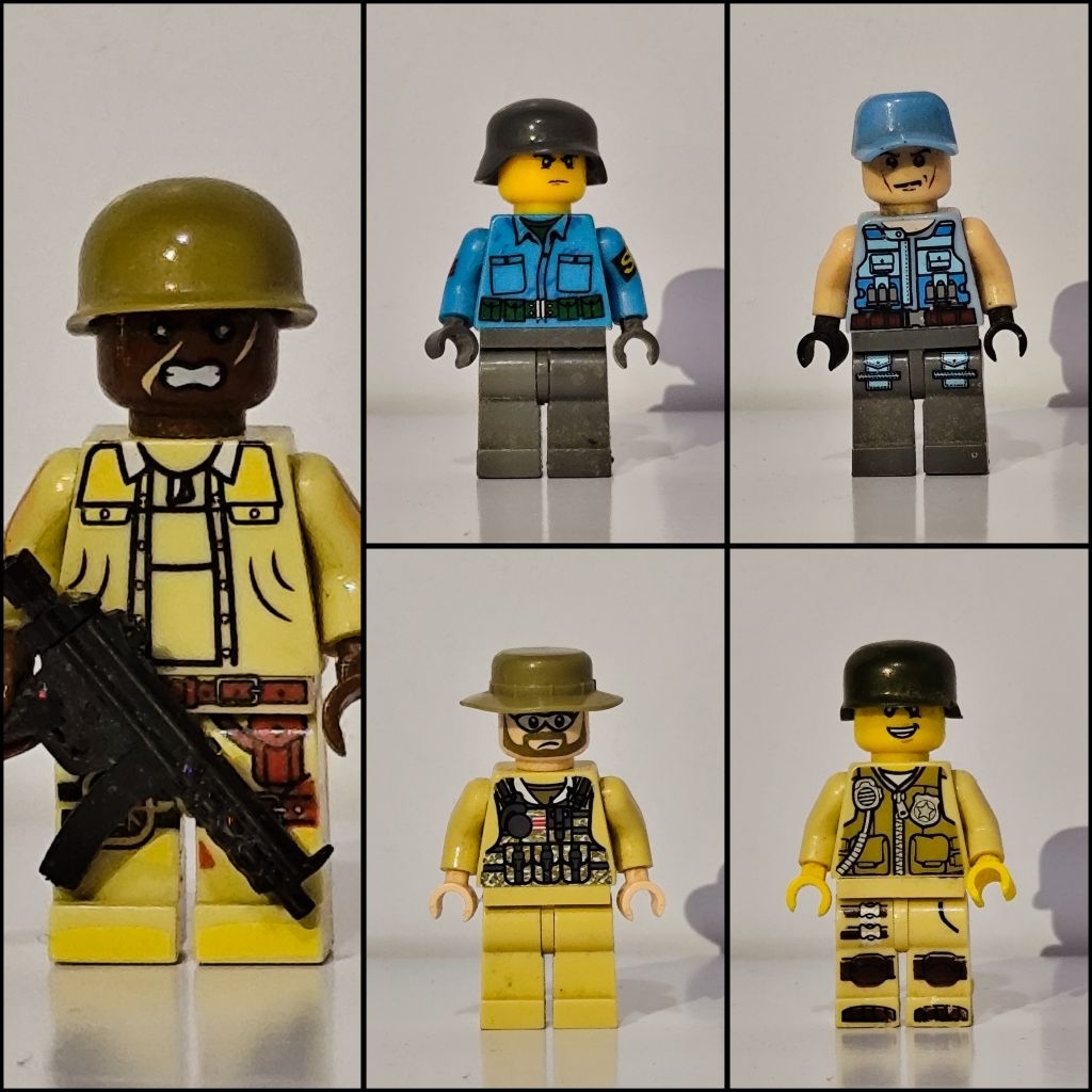 Figure Lego Karakter 5pcs Tentara Petugas
