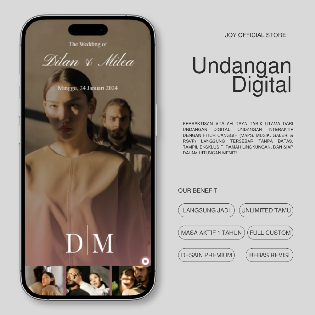 Undangan Digital Website Pernikahan Premium | Undangan Online Web, Undangan WA Link, Tema, Desain El